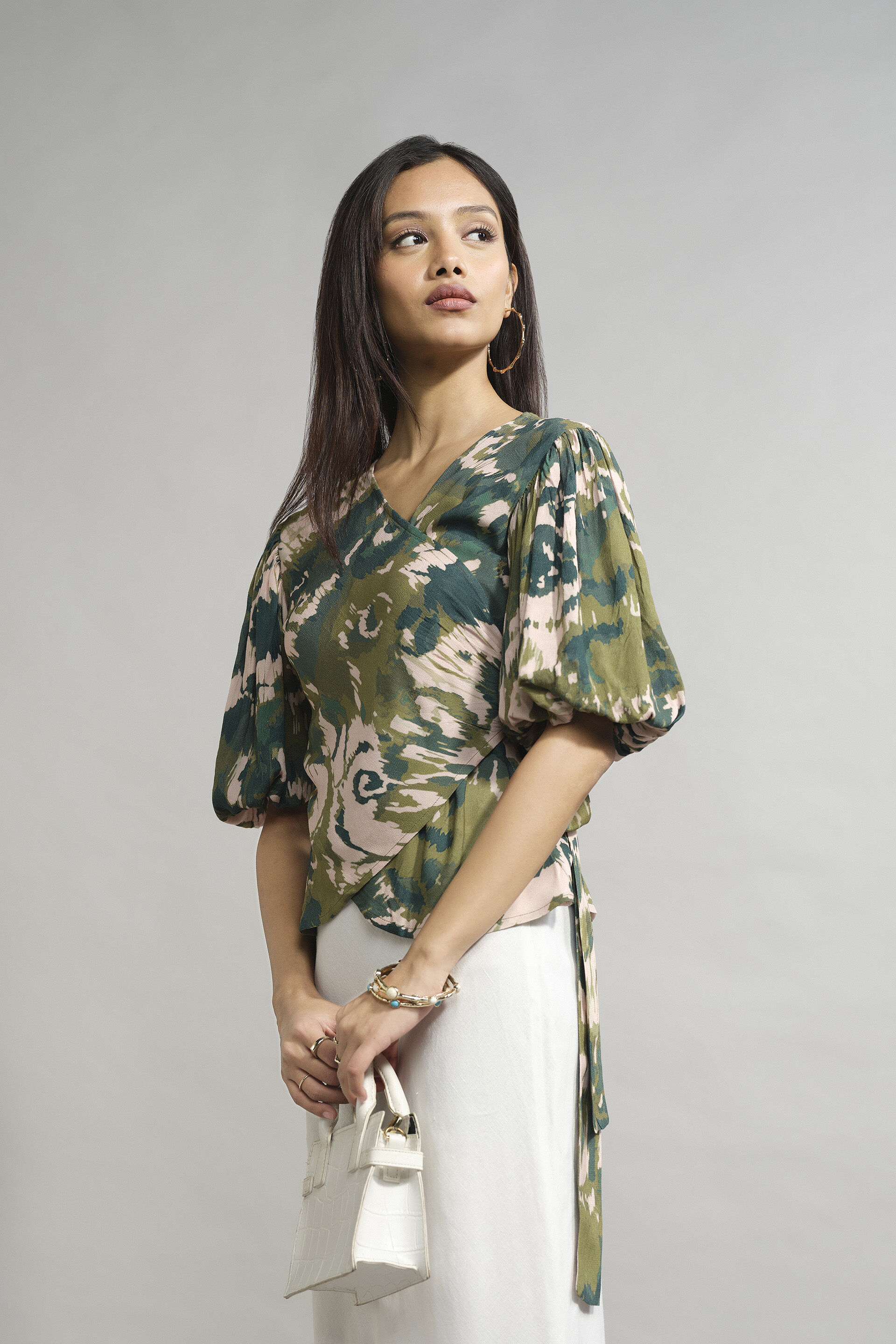 Maren Top, Olive, image 1